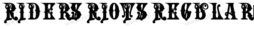 Riders Riots Regular字体转换 Riders Riots Regular字体转换